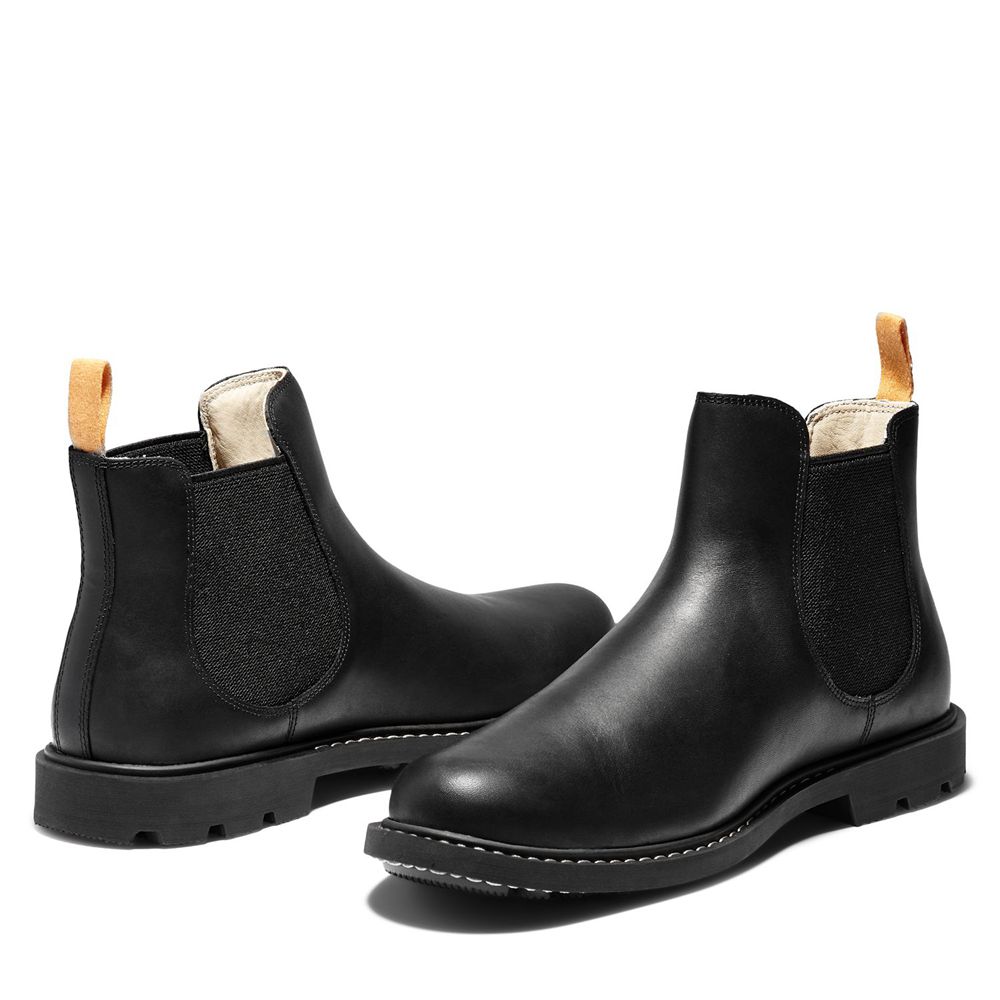 Bocanci Chelsea Timberland Barbati Negrii - Belanger Ek+ Piele - Romania - PAEUFR703